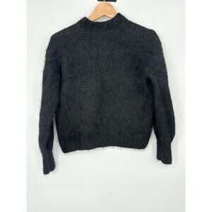 Allsaints Black‎ Pullover Alpaca Blend Sweater Womens Size Medium Luxury Fuzzy